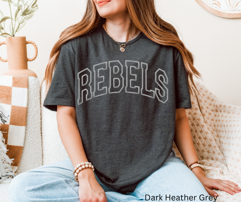 Rebels White Faux Stitch