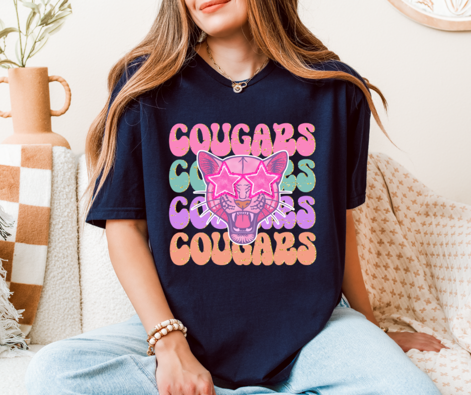 Starry Eyed Cougar Mascot