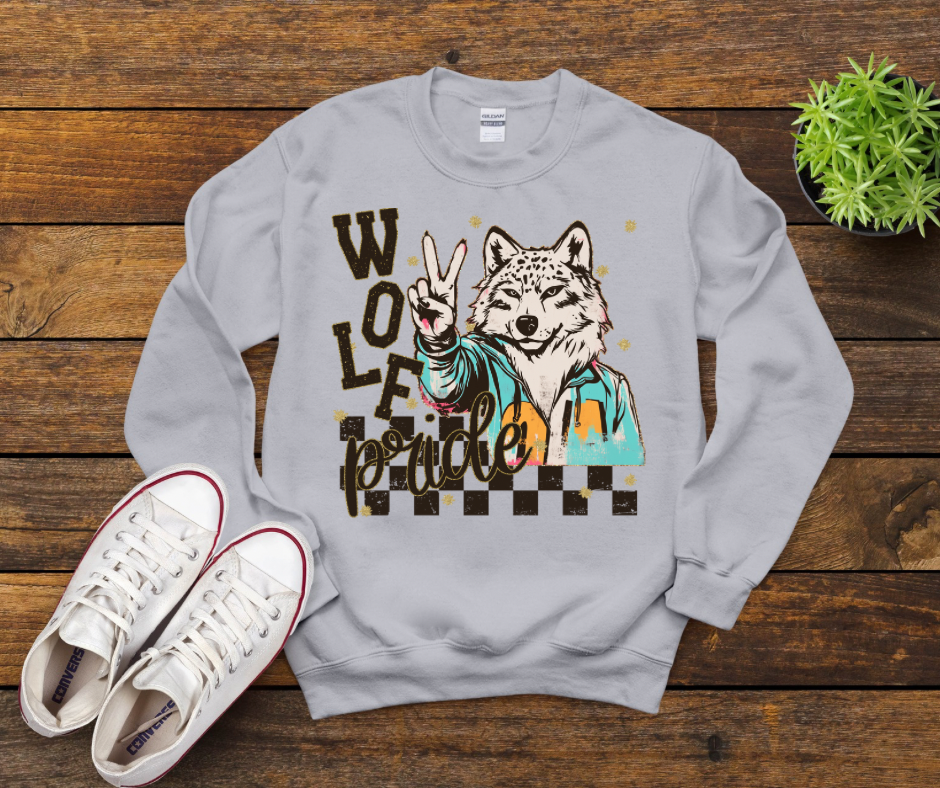 Grunge Wolf Mascot