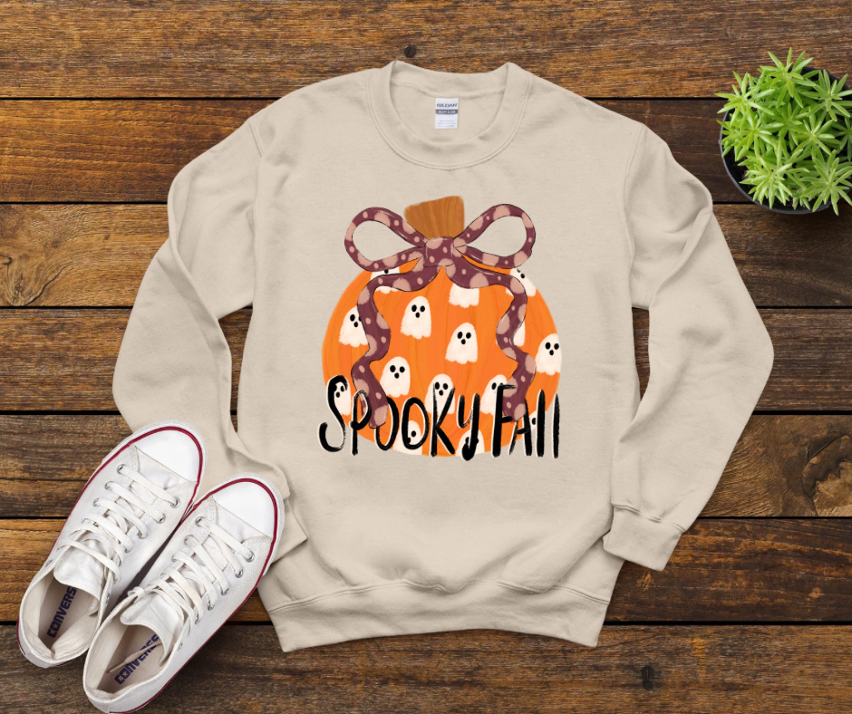 Spooky Fall Ghost Pumpkin