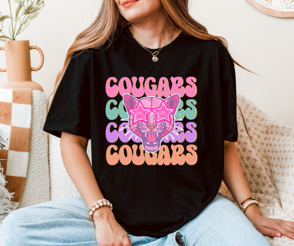Starry Eyed Cougar Mascot