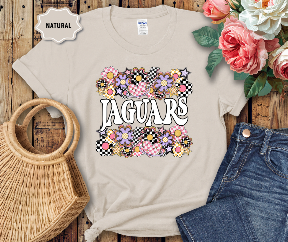 Funky Flowers Mascot Jaguars JHES