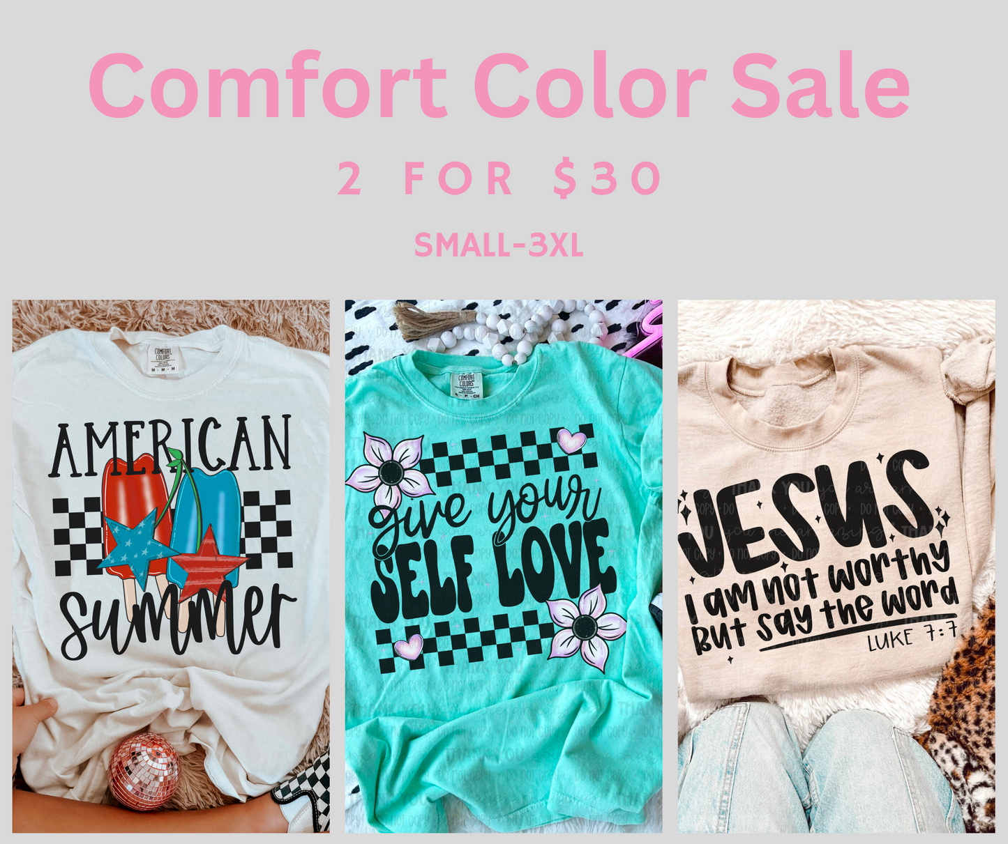 Cha-Ching TWO Comfort Colors MYSTERY tees