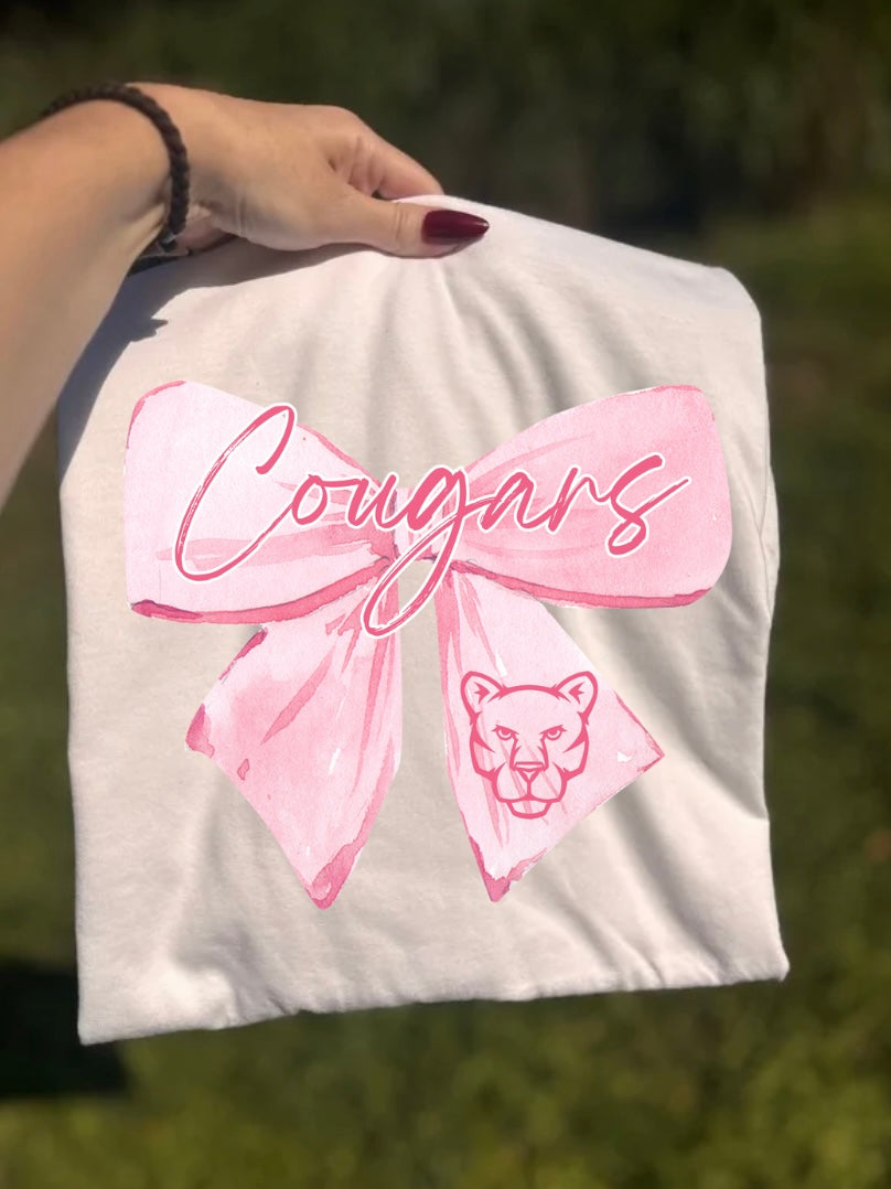 Pink Out Cougars Bow