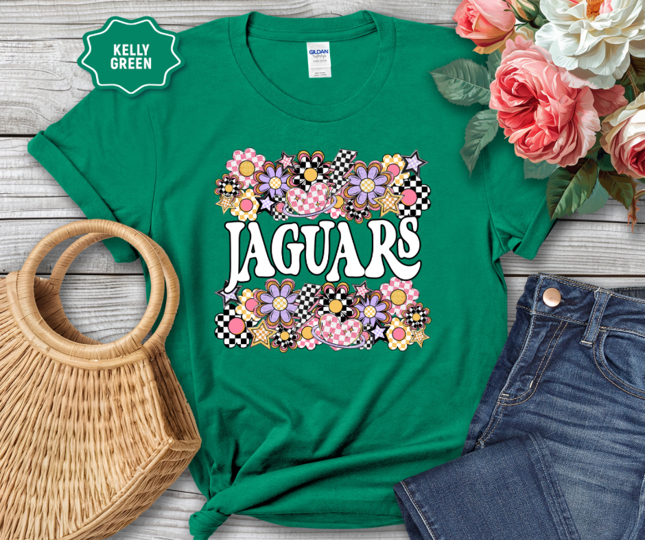 Funky Flowers Mascot Jaguars JHES
