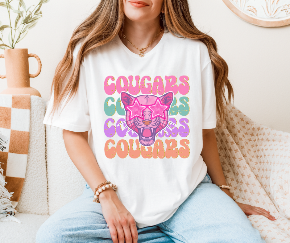 Starry Eyed Cougar Mascot