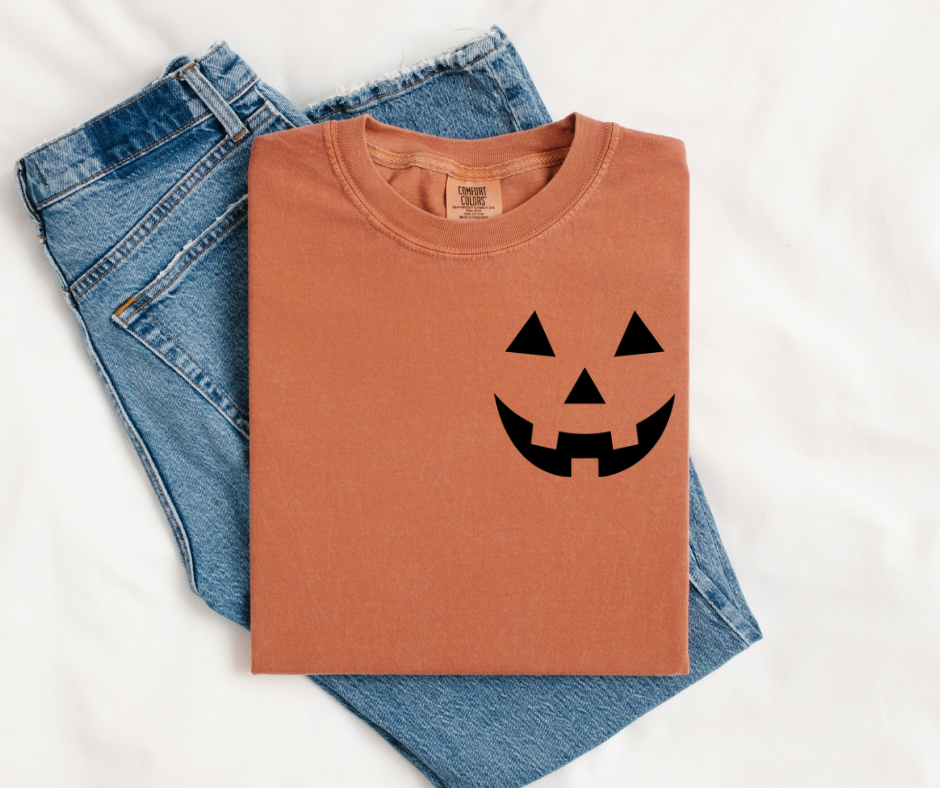 Jackolantern Face Boy Or Girl Comfort Colors