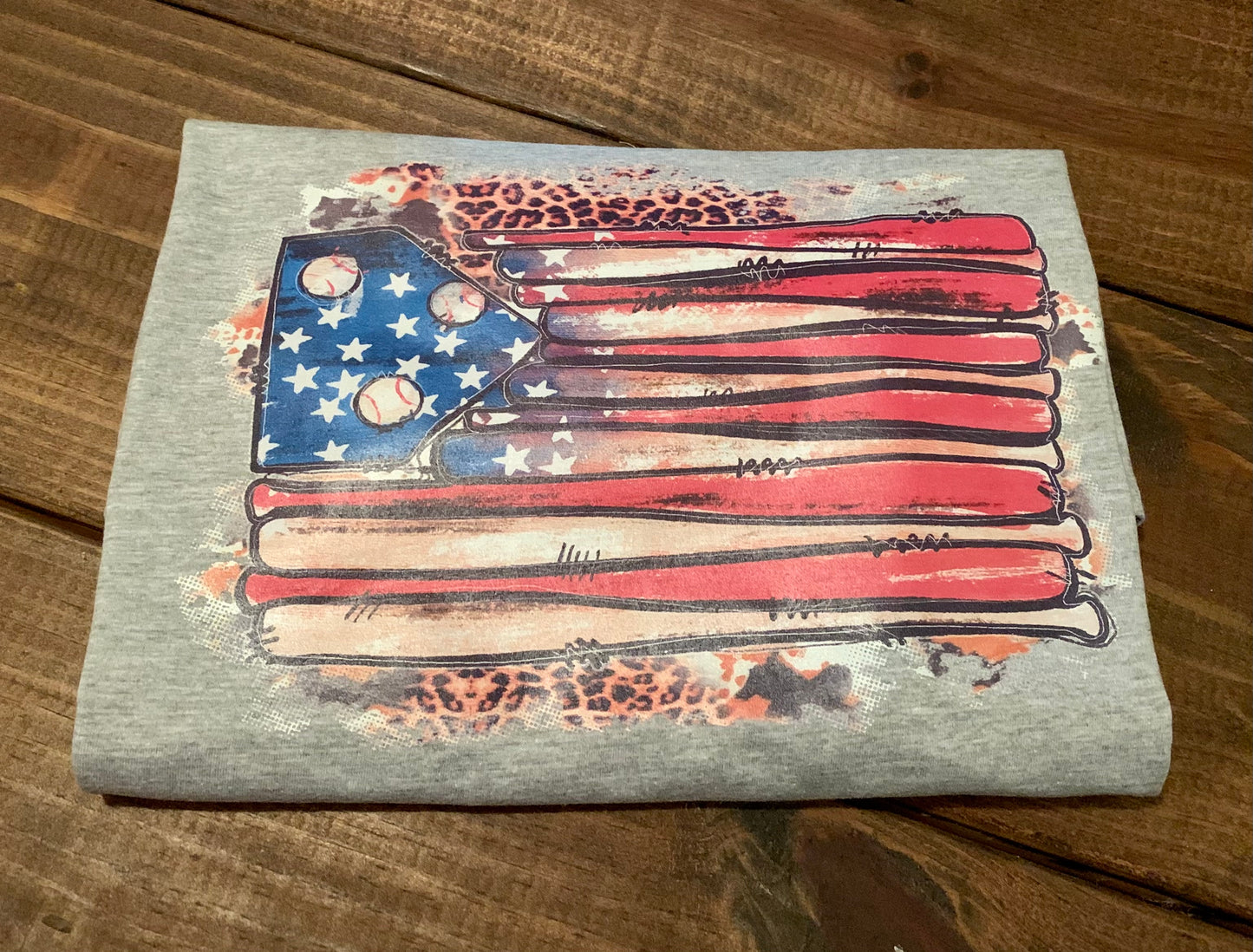 Baseball American Flag