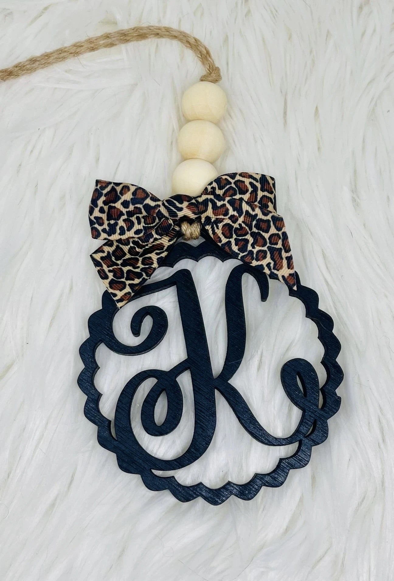 Monogram Car Charm