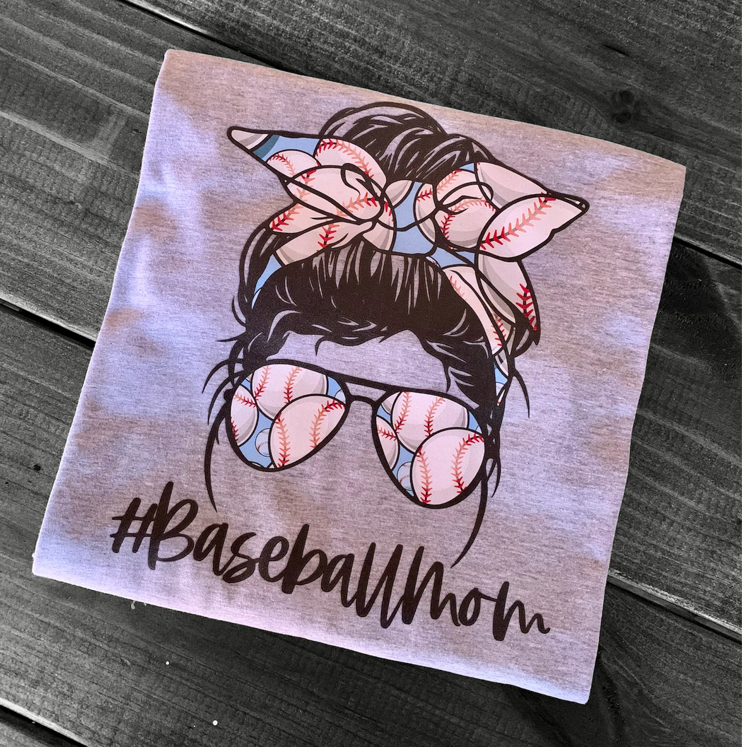 Baseball Mom Messy Bun