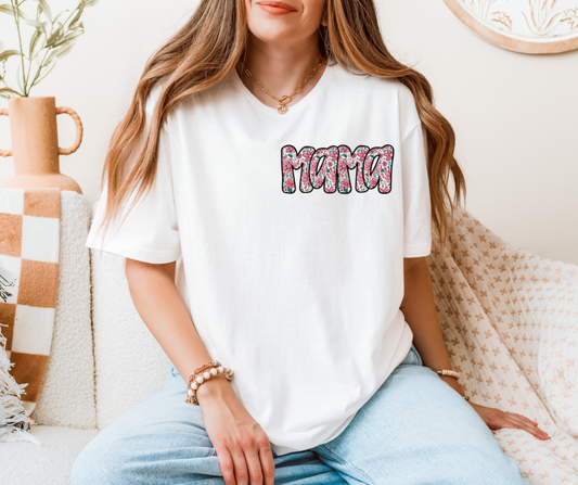 Mama Blooms Bright- left chest