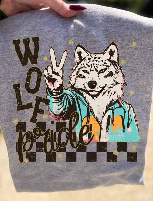 Grunge Wolf Mascot