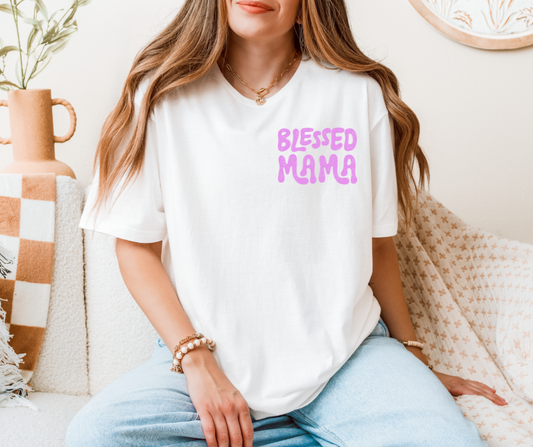 Blessed Mama- left chest