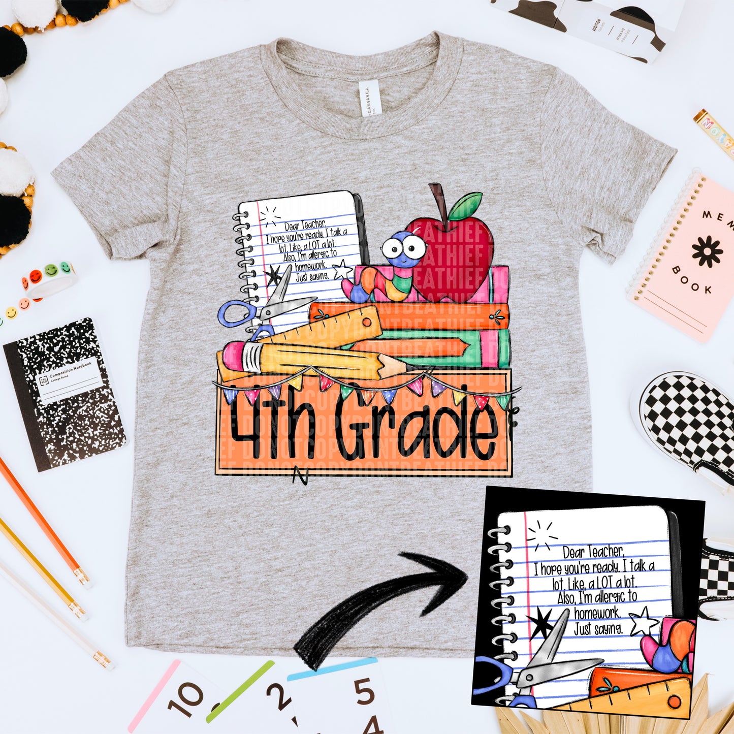 School Grade Nameplate Letter To Teacher