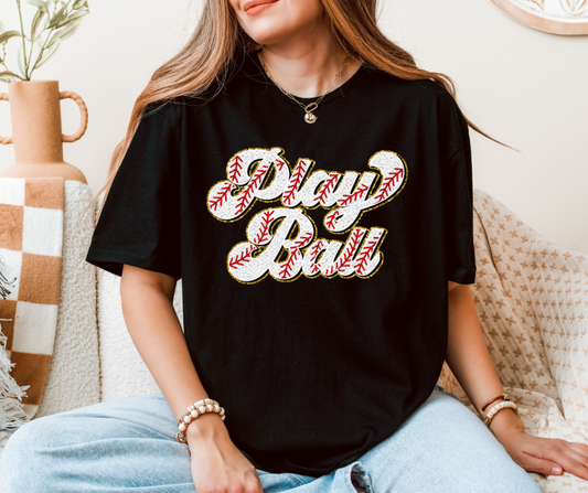 Faux Glitter Play Ball