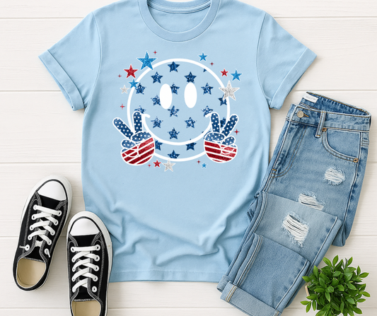 Patriotic Peace Smiley