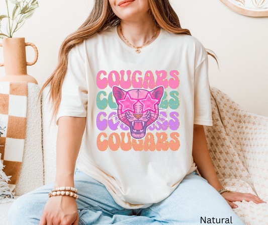 Starry Eyed Cougar Mascot