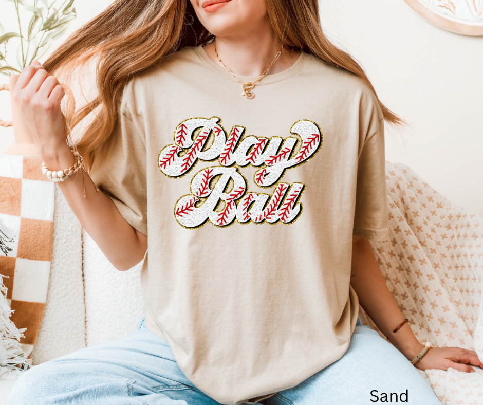 Faux Glitter Play Ball