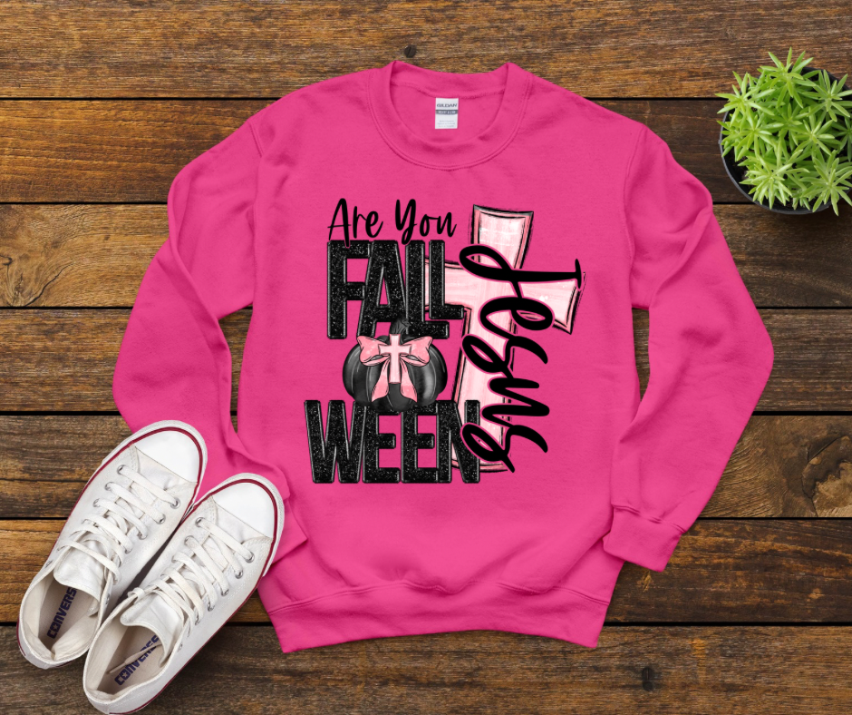 Falloween Jesus Pink Cross