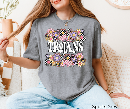 Funky Flowers Mascot Trojans LC