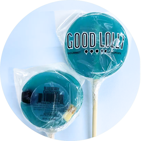 BLUEBERRY CHEESECAKE LOLLIPOP