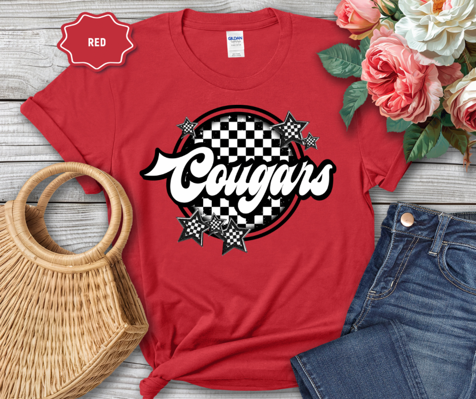 Cougars Checkered Mascot CES