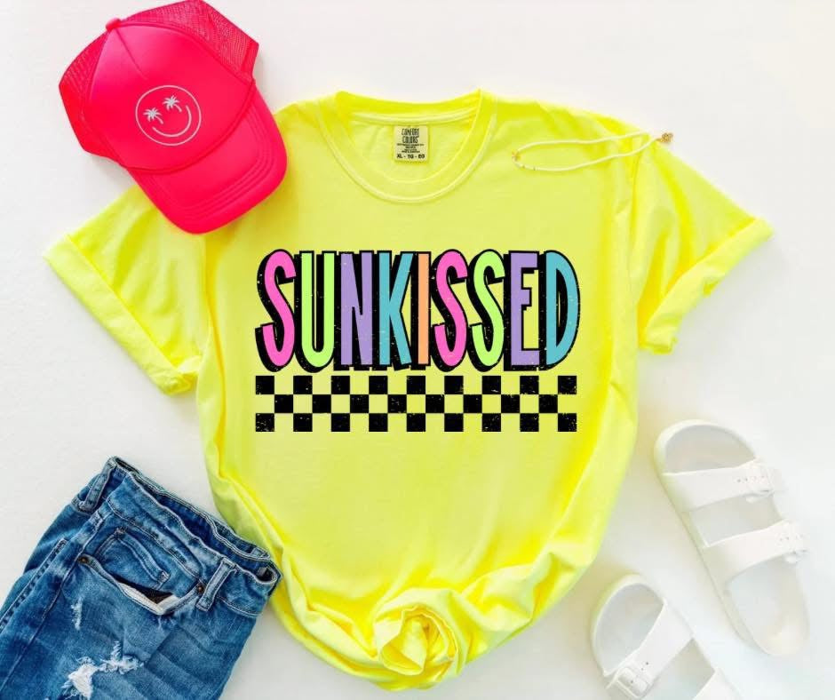 Checkered Sunkissed - Comfort Colors