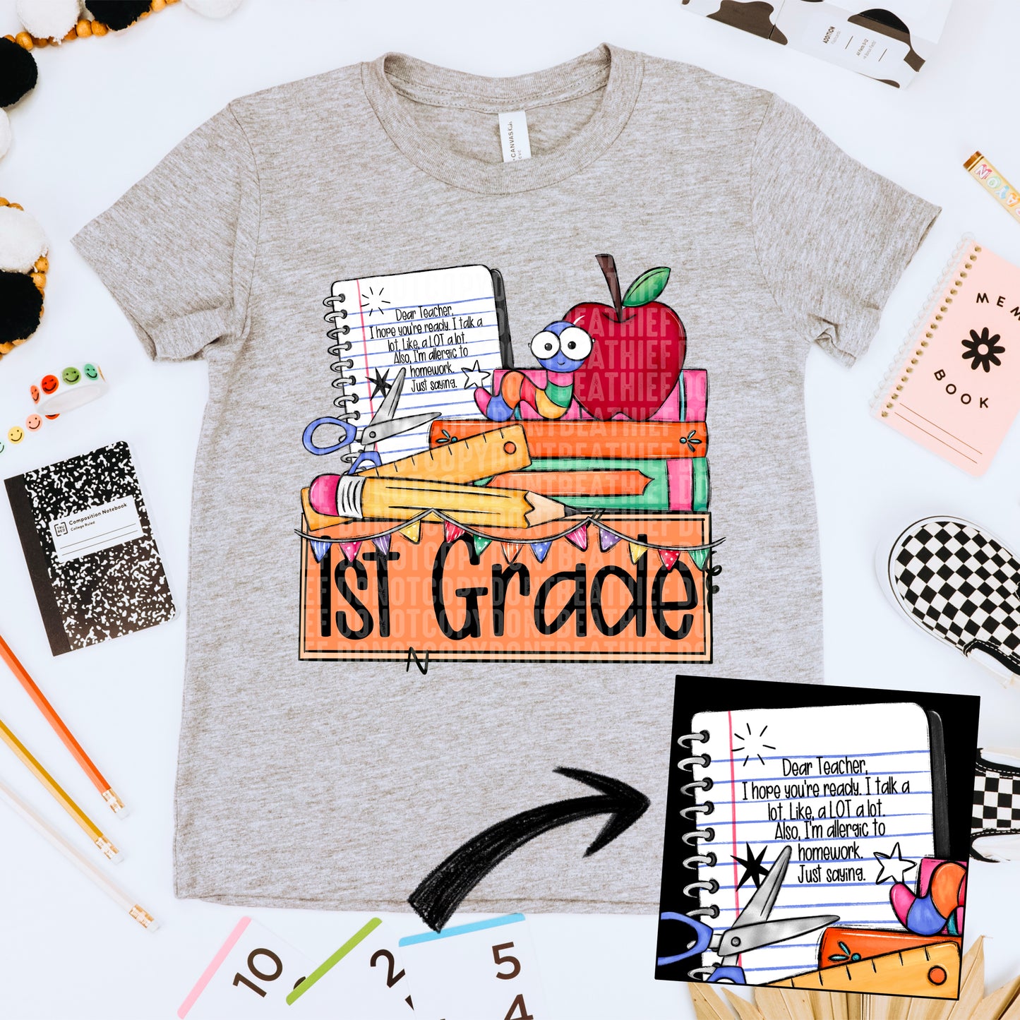 School Grade Nameplate Letter To Teacher