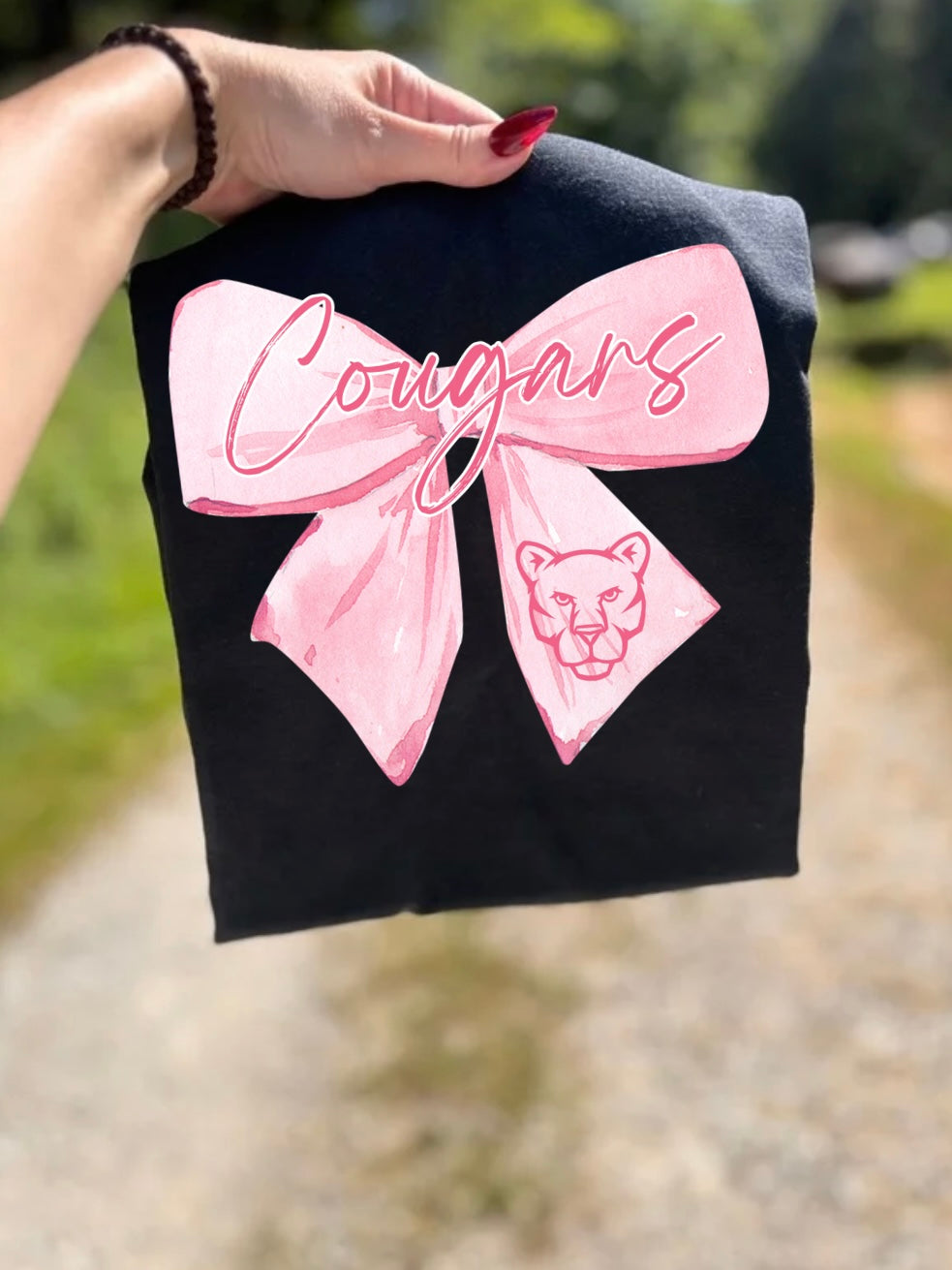 Pink Out Cougars Bow