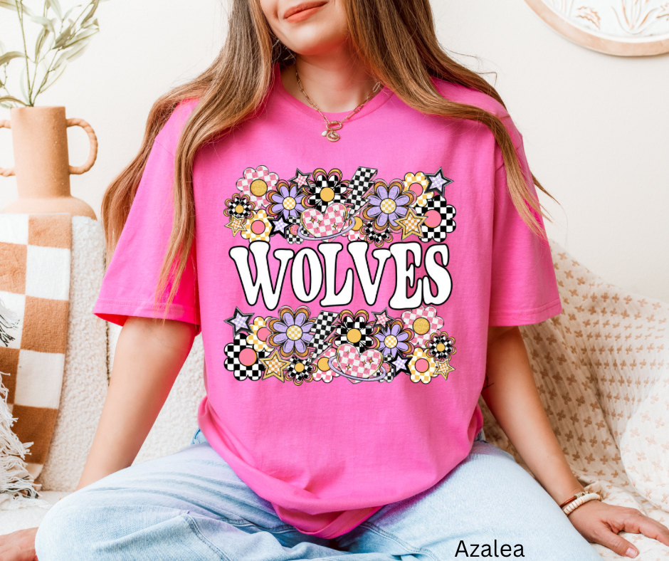 Funky Flowers Mascot Wolves FRES