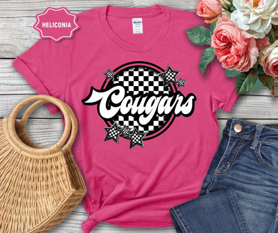 Cougars Checkered Mascot CES