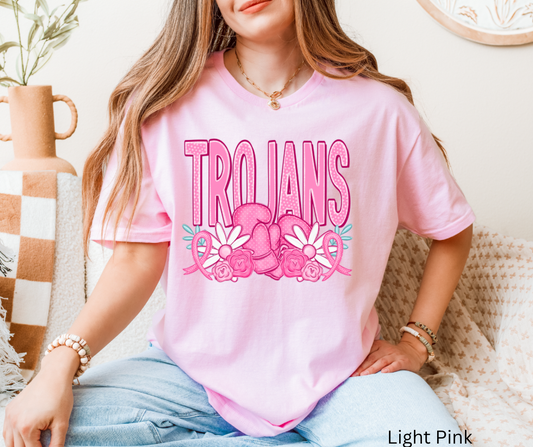 Pink Out Mascot Trojans