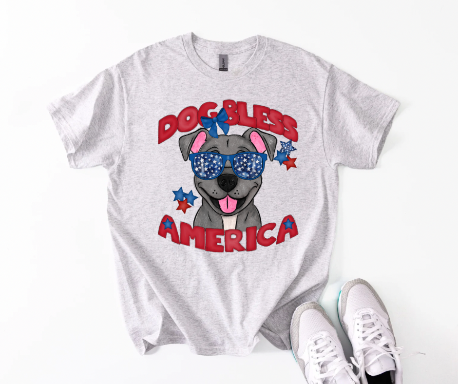 Dog Bless America Pit Bull