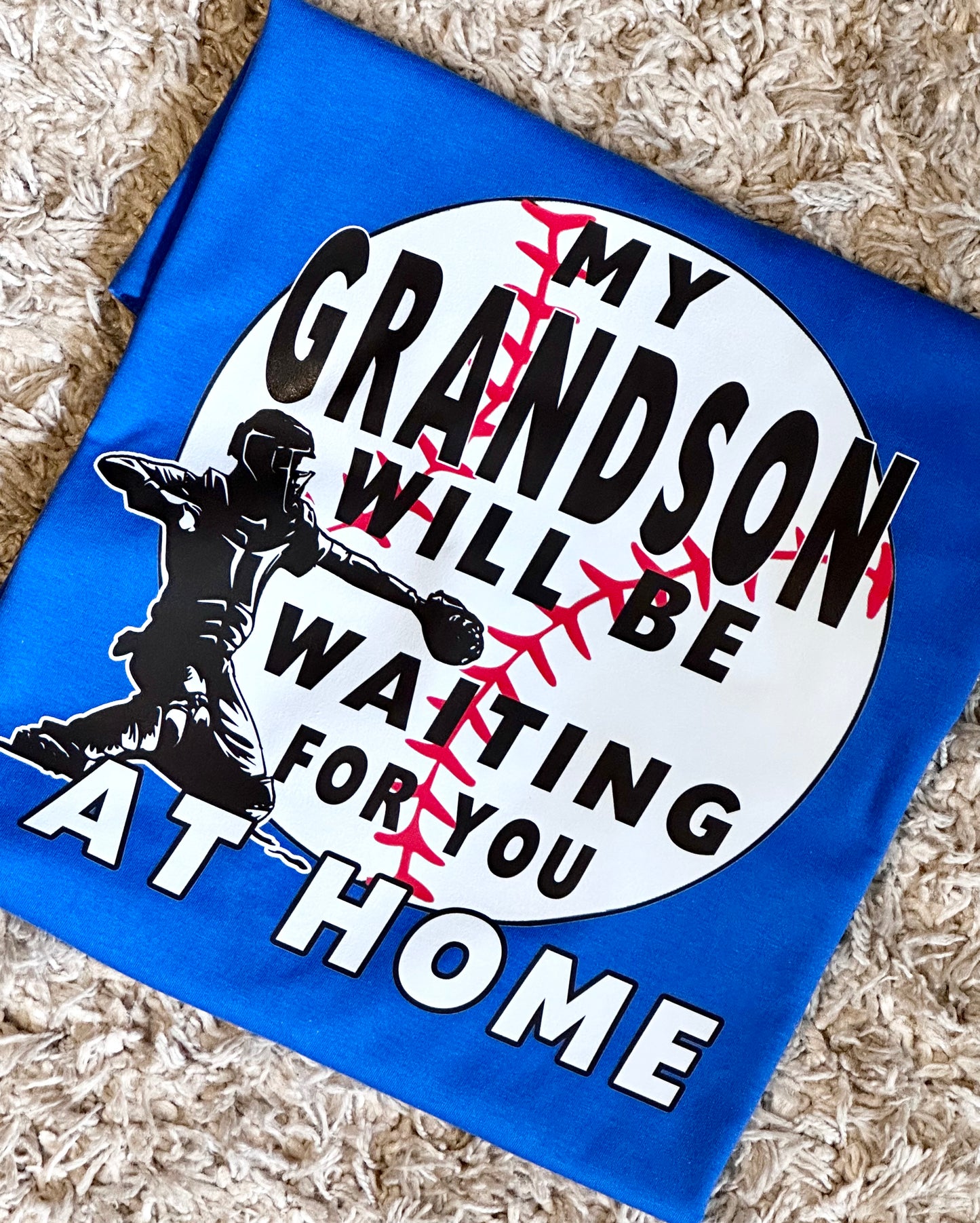 Grandparent's Support Baseball Print