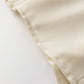 White Solid Color Lantern Sleeve Notched V Neck Blouse