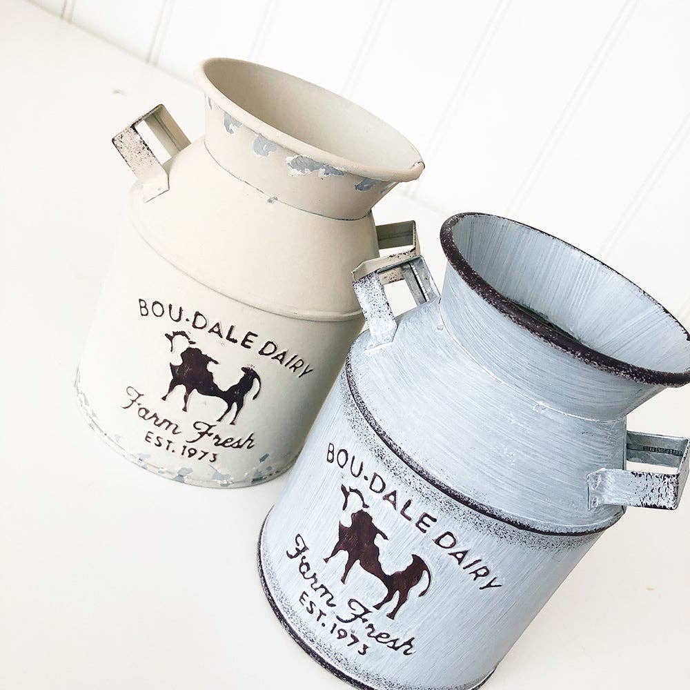 Foundations Decor Decorative Milk Cans: Antique Metal