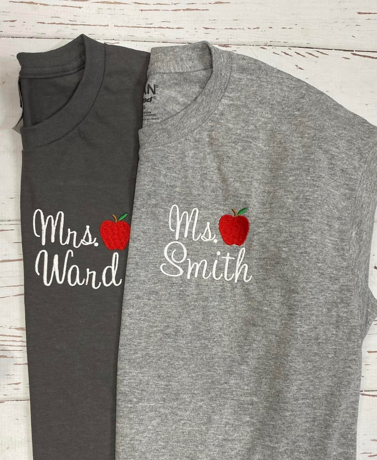 Embroidered Teacher Tees