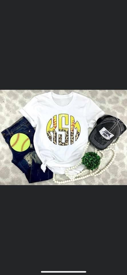Softball Monogram Shirt